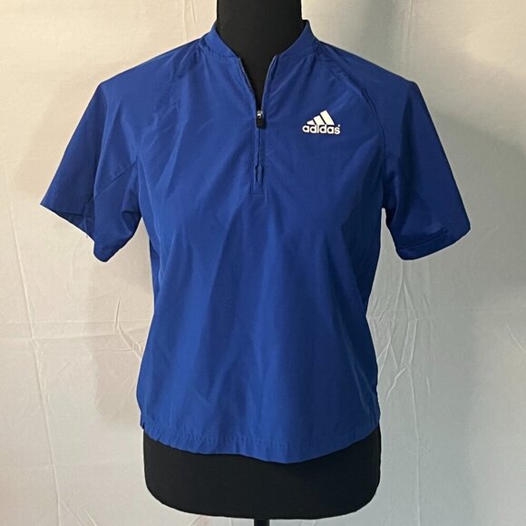 adidas Other - Adidas Windbreaker Pullover Size Medium Royal blue - 0326